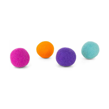 District 70 Glow Felt Ball Katzen-Spielzeug (4er-Set)