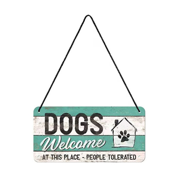 Nostalgic Art Dogs Welcome Schild